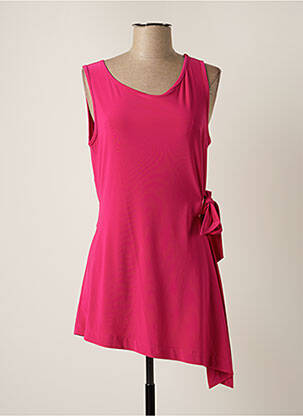 Tunique sans manche col rond rose FRANK LYMAN femme