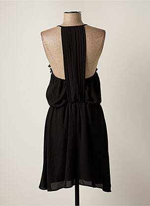 Robe mi-longue col rond fines bretelles noir BEST MOUNTAIN femme