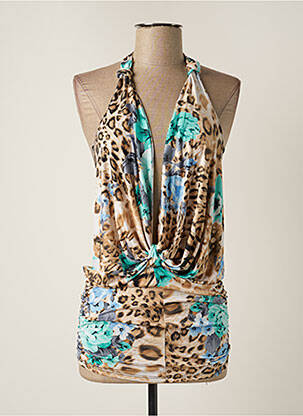Top stretch sans manche vert YOURS femme
