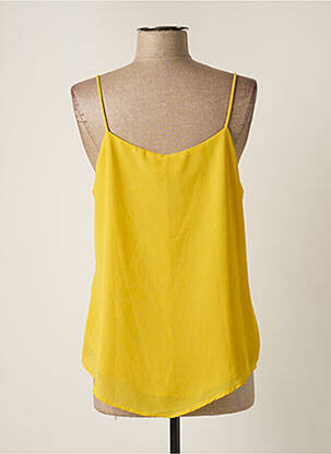 Top coupe fluide fines bretelles jaune NOEMIE & CO femme