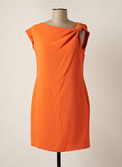 Robe courte orange SASSIA pour femme seconde vue