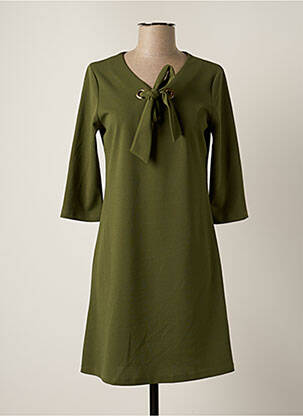 Robe courte vert LADY LOL pour femme
