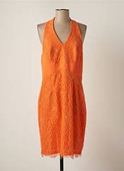 Robe mi-longue orange CREATIF PARIS pour femme seconde vue