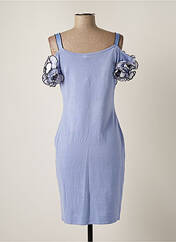 Robe pull bleu LEO GUY pour femme seconde vue