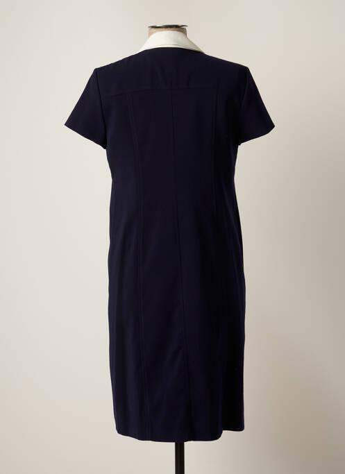 Robe mi-longue manches courtes manches courtes bleu SONIA K femme