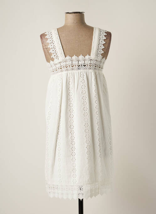 Robe courte blanc GOLDEN DAYS pour femme