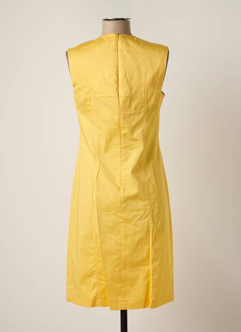 Robe mi-longue jaune SONIA K pour femme