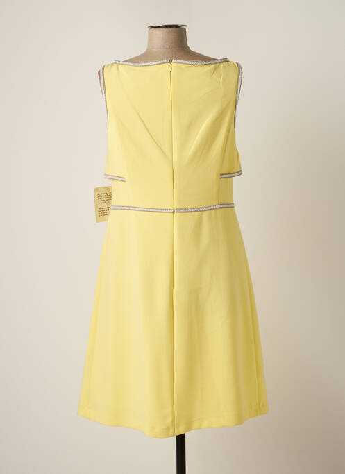 Robe mi-longue jaune SONIA K pour femme