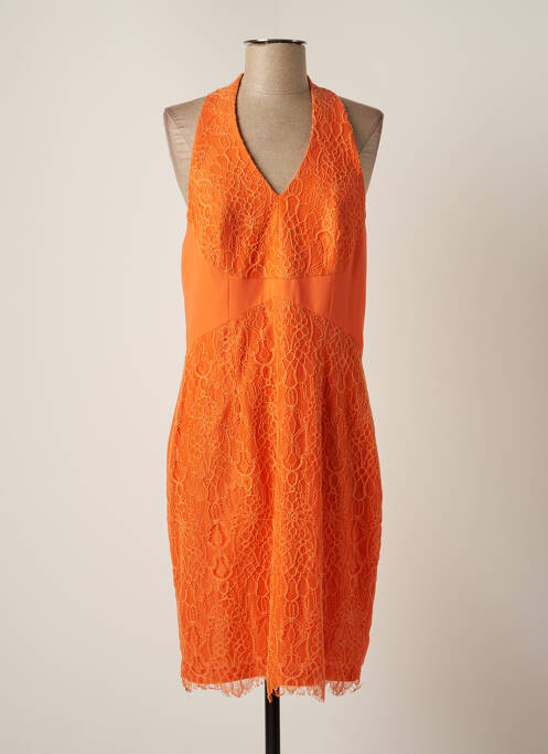 Robe mi-longue orange CREATIF PARIS pour femme