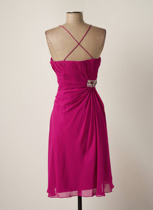 Robe mi-longue violet ELLEBELINE pour femme