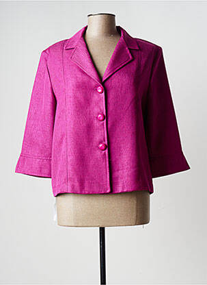 Veste casual epaulette rose UN TEMPS POUR ELLE femme