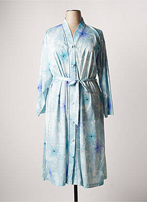 Robe de chambre bleu LOUVA pour femme