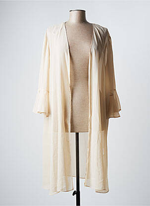 Veste kimono beige FASHION NEW YORK pour femme