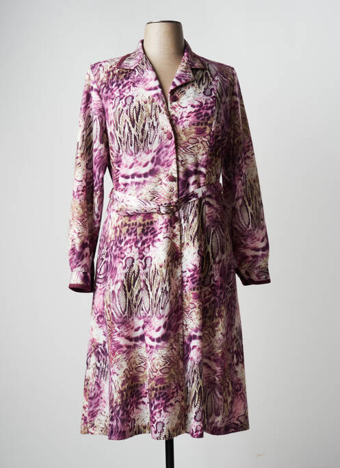 Robe mi-longue violet ATALAYE pour femme