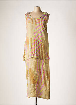 Robe longue sans manche sans manche vert CANNISSE femme