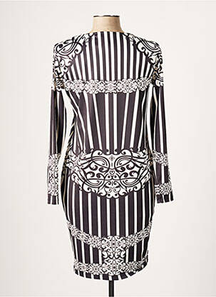 Robe courte manches longues manches longues noir GLOSS LINE femme