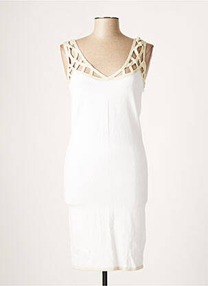 Robe mi-longue sans manche sans manche beige SPARKLE BY ETINCELLE femme