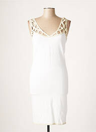 Robe mi-longue sans manche sans manche beige SPARKLE BY ETINCELLE femme