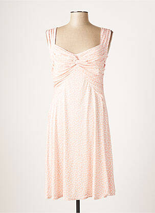 Robe mi-longue sans manche sans manche rose ROMEO POUR JULIETTE femme