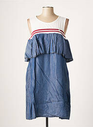 Robe mi-longue sans manche sans manche bleu R JEANS femme
