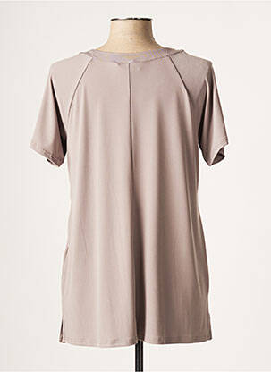 Top stretch manches courtes marron TELMAIL femme