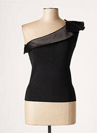Top stretch sans manche noir SAGAIE femme