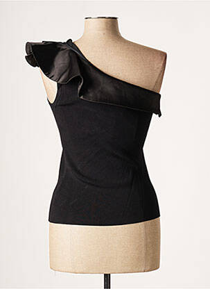 Top stretch sans manche noir SAGAIE femme