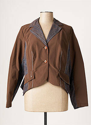 Blazer coupe cintrée marron ATLANTA femme