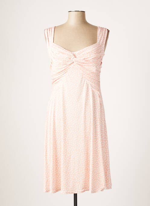 Robe mi-longue sans manche sans manche rose ROMEO POUR JULIETTE femme