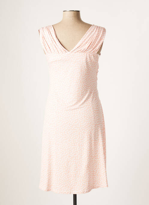 Robe mi-longue sans manche sans manche rose ROMEO POUR JULIETTE femme