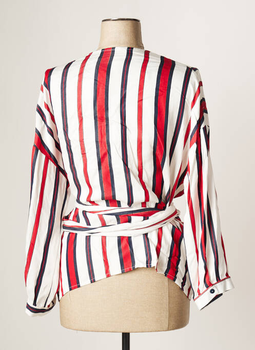 Gilet cache-cœur rouge MISS TIC pour femme