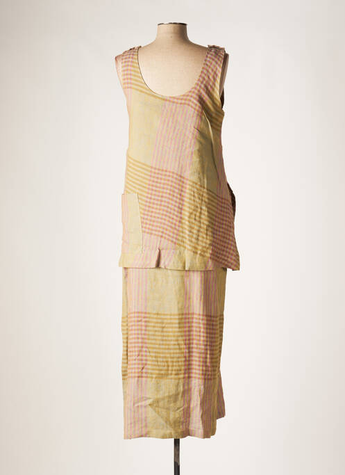 Robe longue vert CANNISSE pour femme