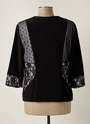 Veste casual col rond noir JOSEPH RIBKOFF femme