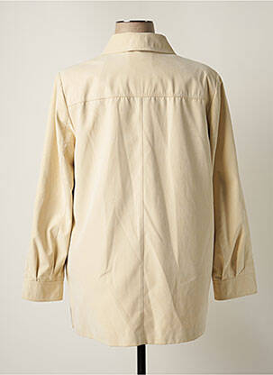 Veste casual coupe droite beige ARIELLE femme