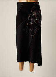 Jupe longue fermeture zippée au dos marron LEWINGER femme