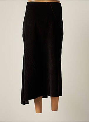 Jupe longue coupe asymétrique marron LEWINGER femme