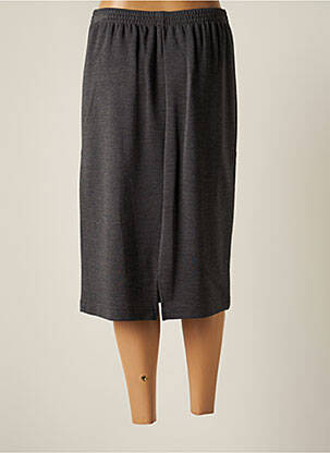 Jupe mi-longue stretch gris GRIFFON femme