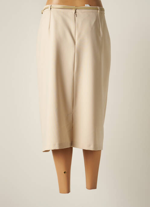 Jupe mi-longue beige ATLANTA pour femme