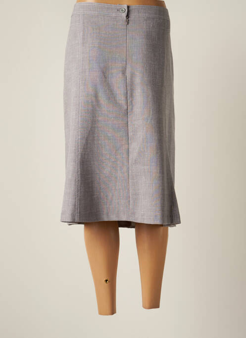 Jupe mi-longue gris ANNE KELLY pour femme