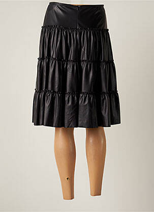 Jupe mi-longue coupe évasée noir CARA LOTTI femme
