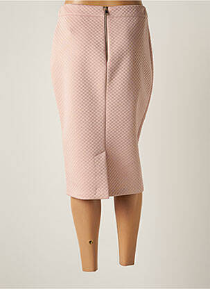 Jupe mi-longue stretch rose RINASCIMENTO femme
