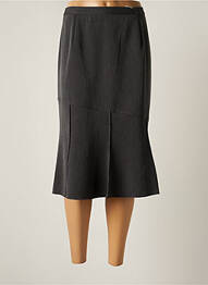 Jupe mi-longue taille haute gris ELISABETH. B femme