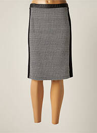 Jupe mi-longue coupe droite noir GRIFFON femme