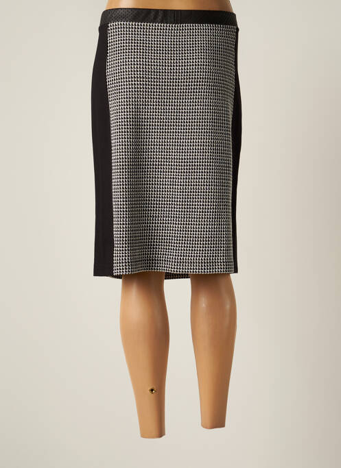 Jupe mi-longue noir GRIFFON pour femme