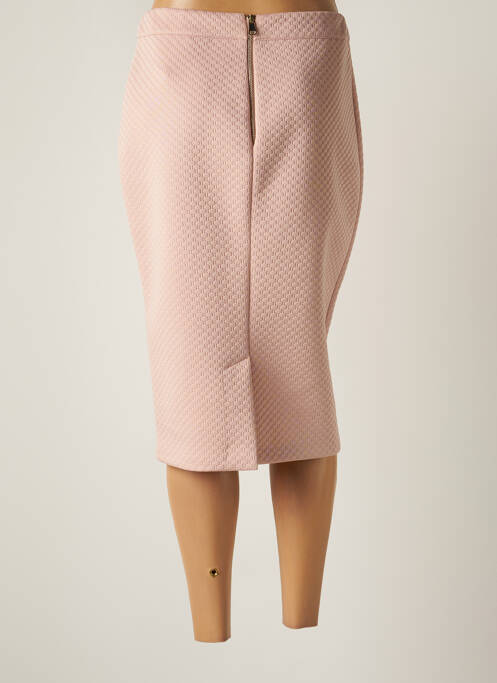 Jupe mi-longue rose RINASCIMENTO pour femme