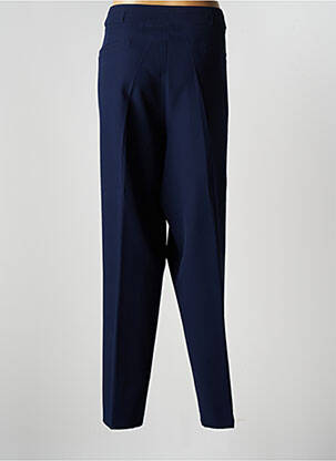 Pantalon droit tissage crêpe taille normale bleu FRANCE RIVOIRE femme