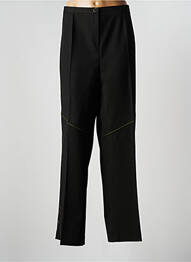 Pantalon large fermeture zippée sous rabat boutonné taille haute vert JEAN DELFIN femme