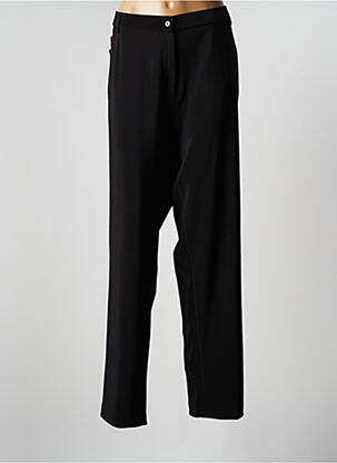 Pantalon droit stretch taille normale noir GRIFFON femme