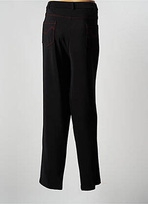 Pantalon droit stretch taille normale noir GRIFFON femme