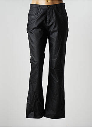 Pantalon droit stretch taille haute noir I.QUING femme